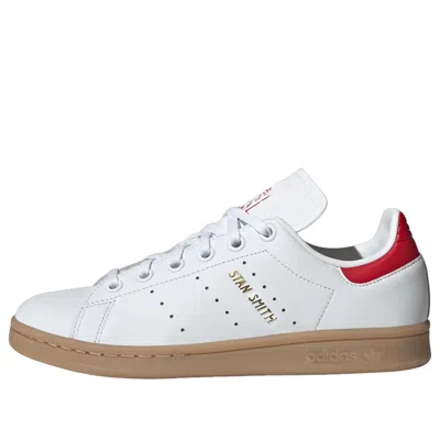 Adidas Originals (gs) Adidas Stan Smith 'white Scarlet Gum' In Multi