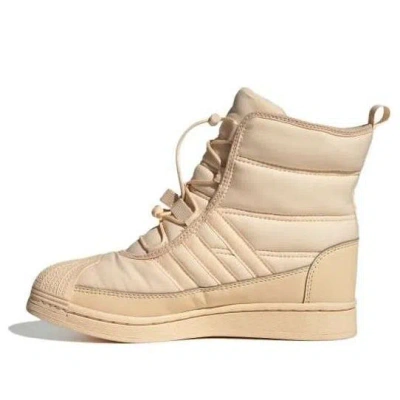 Adidas Originals (gs) Adidas Superstar Boot J 'sand Strata' In Nude