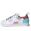 Adidas Originals (gs) Adidas Superstar J 'chinese New Year - Year Of The Ox Polka' In White