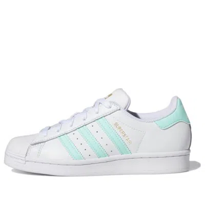Adidas Originals (gs) Adidas Superstar J 'white Clear Mint' In Multi