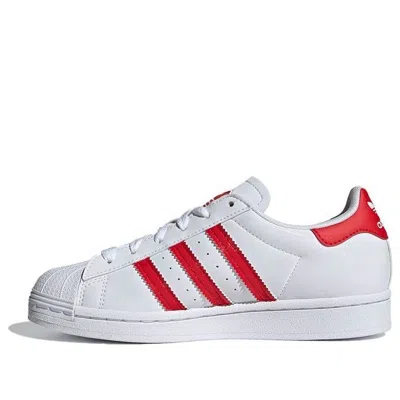 Adidas Originals (gs) Adidas Superstar J 'white Vivid Red'