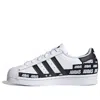 Adidas Originals (gs) Adidas Superstar J 'wordmark Heel Stripe - Cloud White'