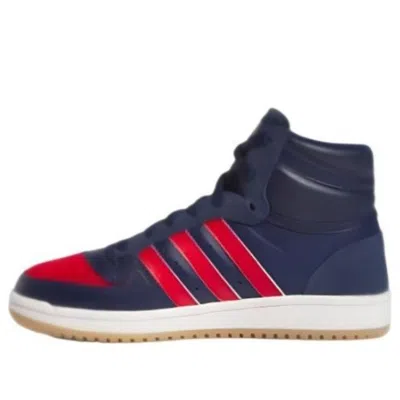 Adidas Originals (gs) Adidas Top Ten High 'black Red White' In Blue