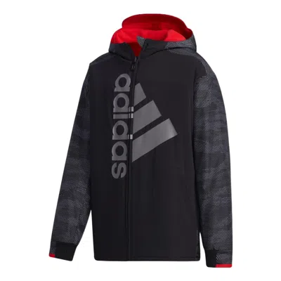 Adidas Originals (gs) Adidas Training Reversible Woven Hooded Jacket Boy Black
