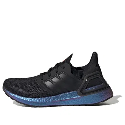 Adidas Originals (gs) Adidas Ultraboost 20 Big 'blue Boost' In Black