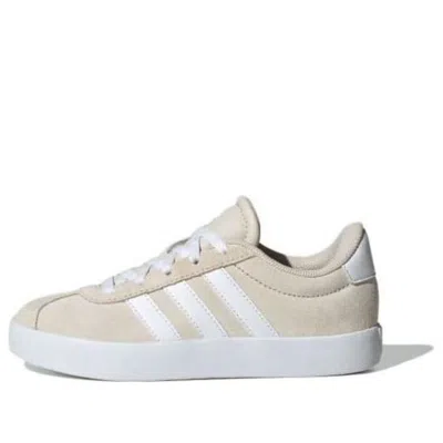 Adidas Originals (gs) Adidas Vl Court 3.0 'beige White' In Neutral