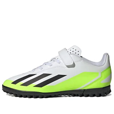 Adidas Originals (gs) Adidas X Crazyfast.4 'white Black Lucid Lemon' In Multi