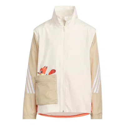 Adidas Originals (gs) Adidas X Disney Zootopia Woven 2-in-1 Jacket 'white Beige' In Multi