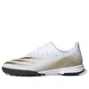 Adidas Originals (gs) Adidas X Ghosted.3 Tf 'white Metallic Gold Melange' In Multi