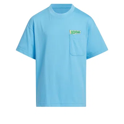 Adidas Originals (gs) Adidas X Pemslou Ap Cotton T-shirt Asia Sizing 'blue Green'