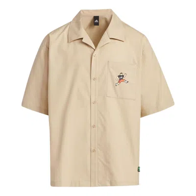Adidas Originals (gs) Adidas X Seebin Short Sleeve Shirt 'tan' In Brown