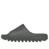 Adidas Originals (gs) Adidas Yeezy Slide 'dark Onyx' In Green