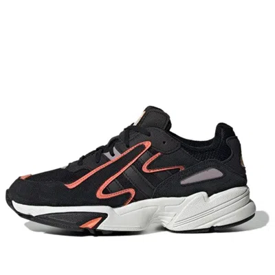 Adidas Originals (gs) Adidas Yung-96 Chasm J 'black Semi Coral' In Multi