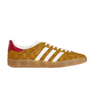 Pre-owned Adidas Originals Gucci X Gazelle 'gg Monogram' In Brown