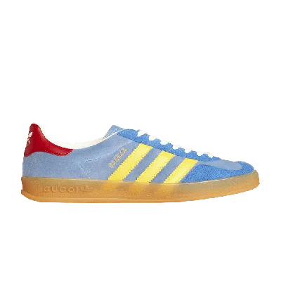 Pre-owned Adidas Originals Gucci X Gazelle 'light Blue Suede'
