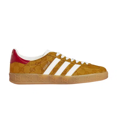 Pre-owned Adidas Originals Gucci X Wmns Gazelle 'gg Monogram' In Brown