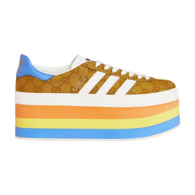 Pre-owned Adidas Originals Gucci X Wmns Gg Gazelle 'gg Monogram' In Brown