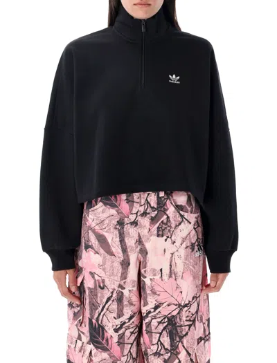 ADIDAS ORIGINALS ADIDAS ORIGINALS HALF ZIP CREWNECK