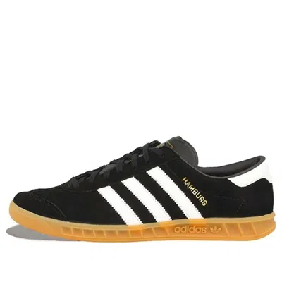 Adidas Originals Hamburg Shoes Black/white/brown In Multi