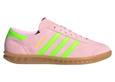 Pre-owned Adidas Originals Hamburg (women's) Sneakers In Clear Pink/solar Green/gold Metallic In Multi
