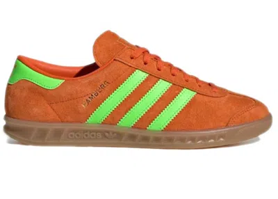 Pre-owned Adidas Originals Hamburg (women's) Sneakers In Orange/solar Green