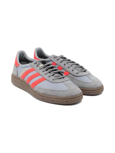 Adidas Originals Kids' Handball Spezial 3-stripes Leather Sneakers In Gray