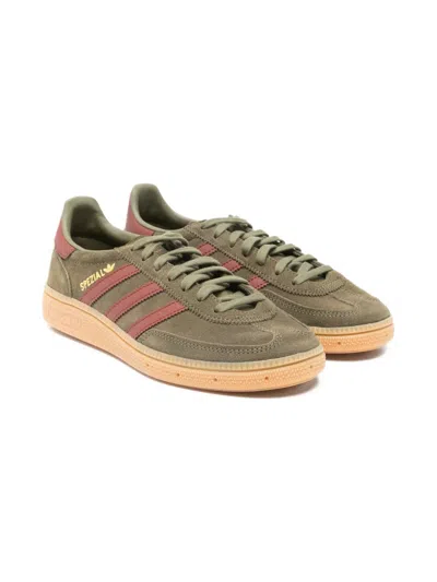 Adidas Originals Kids' Handball Spezial 3-stripes Leather Sneakers In Green