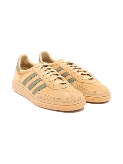 Adidas Originals Kids' Handball Spezial 3-stripes Leather Sneakers In Nude
