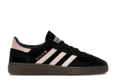 Pre-owned Adidas Originals Handball Spezial Black (women's) Sneakers In Core Black/icy Pink/gold Metallic