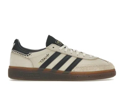 Pre-owned Adidas Originals Handball Spezial Black (women's) Sneakers In Wonder White/core Black/magic Beige In Multi