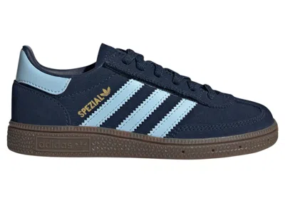Pre-owned Adidas Originals Handball Spezial Comfort Closure Sneakers In Collegiate Navy/clear Sky Blue/gum In Multi