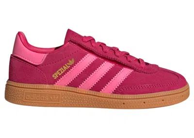 Pre-owned Adidas Originals Handball Spezial Comfort Closure Sneakers In Ruby Red/lucid Pink/gum