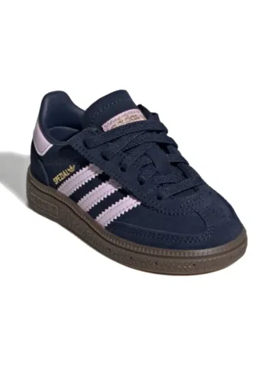 Adidas Originals Babies' Handball Spezial Elastic Striped Sneakers In Blue