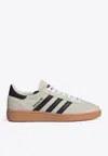 Adidas Originals Handball Spezial Leather-trimmed Suede Sneakers In White
