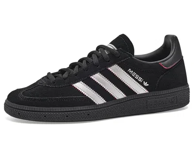 Adidas Originals Handball Spezial Messi Shoes Soccer Shoes Black/silver Metallic/pure Ruby: Men's 12 - Women's 13 Med