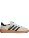 Adidas Originals Handball Spezial Leather-trimmed Suede Sneakers In Neutral