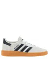 Adidas Originals Handball Spezial Leather-trimmed Suede Sneakers In Neutral