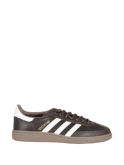 Adidas Originals Mens Brown White Earth St Handball Spezial Leather Trainers