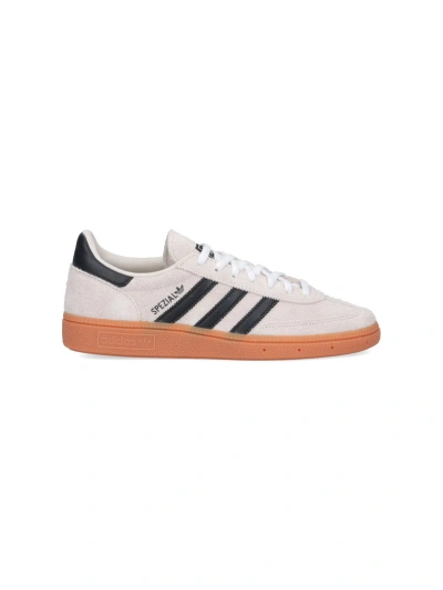Adidas Originals Handball Spezial Leather-trimmed Suede Sneakers In Gray
