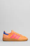 Adidas Originals Handball Spezial Sneakers In Orange Suede And Fabric