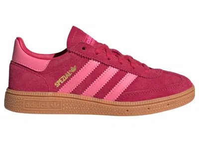 Pre-owned Adidas Originals Handball Spezial Sneakers In Ruby Red/lucid Pink/gum