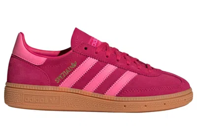 Pre-owned Adidas Originals Handball Spezial Sneakers In Ruby Red/lucid Pink/gum