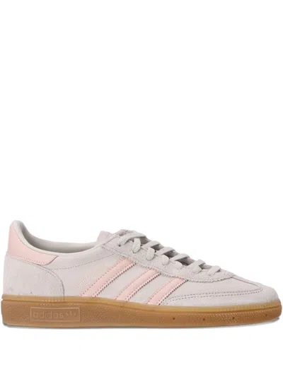 Adidas Originals Handball Spezial Suede 3-stripes Sneakers In Pink