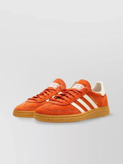 Adidas Originals Handball Spezial Suede Leather Sneaker In Orange