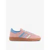 Adidas Originals Adidas Womens Semi Pink Spark Light Bl Handball Spezial Suede Low-top Trainers In Semi Pink Spark Light Bl