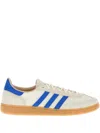Adidas Originals Handball Spezial Leather-trimmed Mesh And Suede Sneakers In Neutral