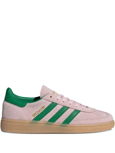 Adidas Originals Handball Spezial Three-stripe Sneakers In Pink