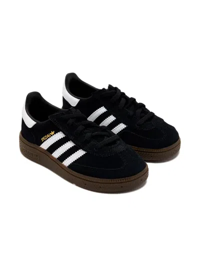 Adidas Originals Handball Spezial Three-stripes Sneakers In Black