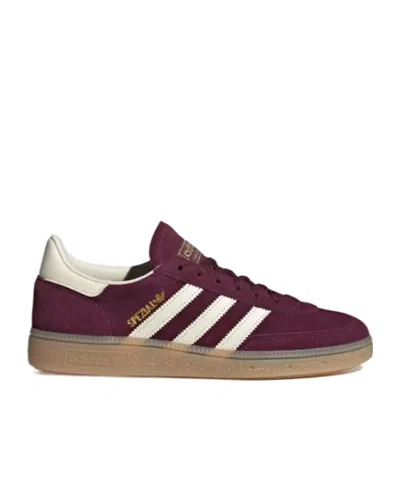 Adidas Originals Handball Spezial Three-stripes Sneakers In Burgundy