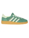 Adidas Originals Womens Collegiate Green Handball Spezial 3-stripes Suede Low-top Trainers In Cgreen/segrsp/gum1